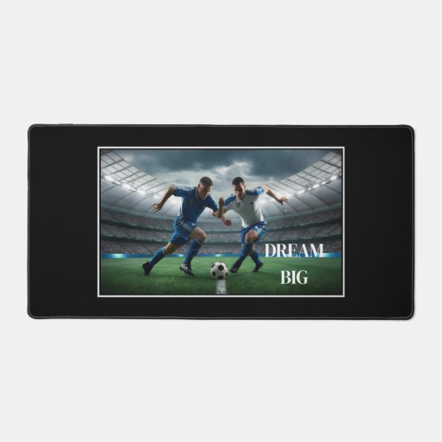 Alfrombrillas De Escritorio Dream Big Soccer Desk Mat (Anverso)