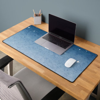 Alfrombrillas De Escritorio Dreamy Blue Starry Sky Desk Mat