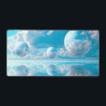 Alfrombrillas De Escritorio Dreamy Sky Surreal Nature Landscape<br><div class="desc">A serene surreal landscape where crystal-clear spheres float peacefully beneath an expansive blue sky filled with soft clouds.</div>