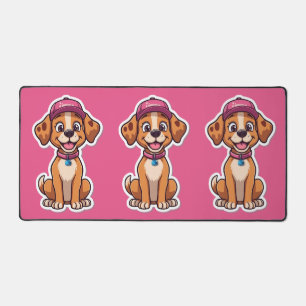 Alfrombrillas De Escritorio Dulce perro caricaturista - Cachorro feliz en Pega