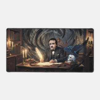 Alfrombrillas De Escritorio Edgar A. Poe compone The Raven con sueños góticos