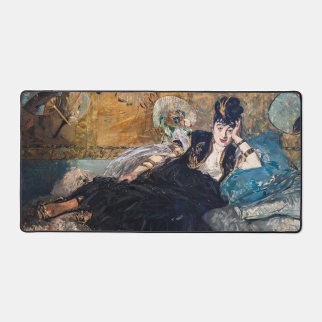 Alfrombrillas De Escritorio Edouard Manet - Dama de fans (Anverso)