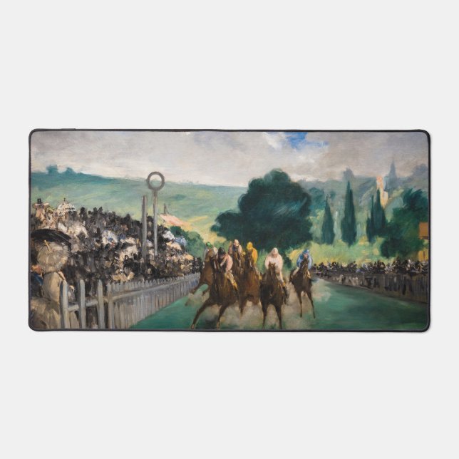 Alfrombrillas De Escritorio Edouard Manet - Las carreras en Longchamp (Anverso)