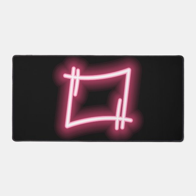 Alfrombrillas De Escritorio Efecto Rosa brillante sobre negro (Anverso)