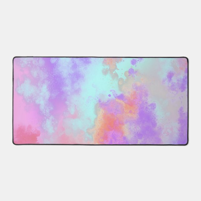 Alfrombrillas De Escritorio Efecto salpicador de pinturas arcoiris (Anverso)