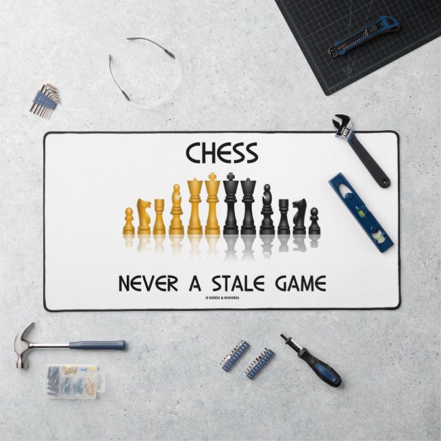 Alfrombrillas De Escritorio El Ajedrez Nunca Un Juego De Ajedrez Reflexante (Puesto de trabajo)