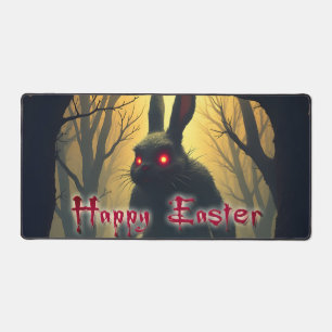 Alfrombrillas De Escritorio El conejo de Pascua espeluznante en el bosque somb