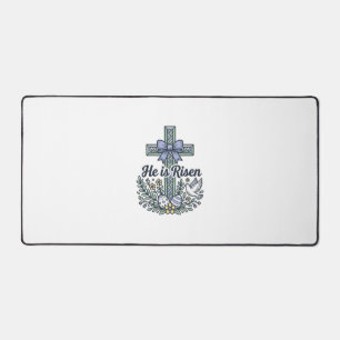 Alfrombrillas De Escritorio Él ha resucitado Cruz de Pascua Vector Vintage