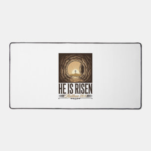Alfrombrillas De Escritorio Él ha resucitado Tumba de Pascua Cruz Camiseta cri