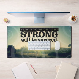 Alfrombrillas De Escritorio "El miedo no coincide" Motivación Afirmación