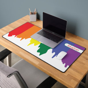 Alfrombrillas De Escritorio El orgullo gay arcoiris LGBT personalizado