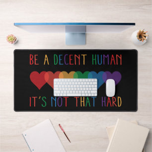 Alfrombrillas De Escritorio El retro cardíaco LGBT es un ser humano decente no