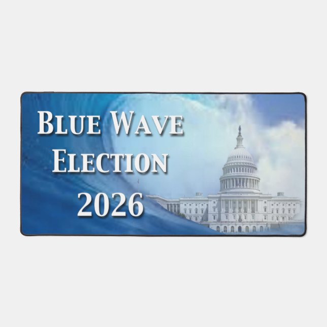 Alfrombrillas De Escritorio Elección de Ola Azul 2026 (Anverso)