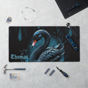 Alfrombrillas De Escritorio Elegancia en movimiento, el cisne negro,