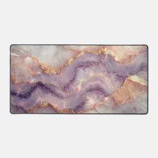 Alfrombrillas De Escritorio Elegant Faux Marble Mauves and Gold