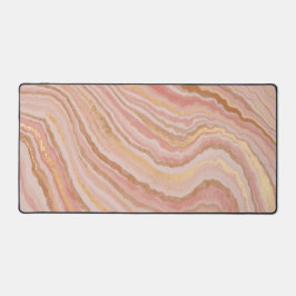 Alfrombrillas De Escritorio Elegant Faux Marble Pale Blush, Pink, Sand