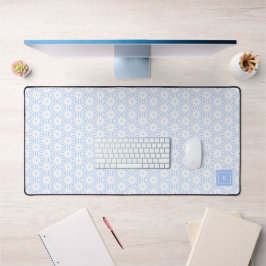 Alfrombrillas De Escritorio Elegant Light Blue Modern Geometric 