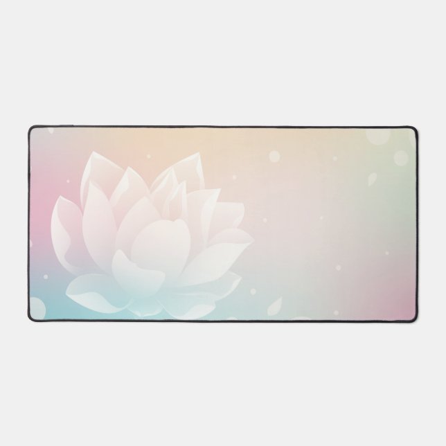 Alfrombrillas De Escritorio Elegant Lotus Bloom Desk Mat (Anverso)