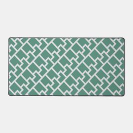Alfrombrillas De Escritorio Elegant Sage Green Geometric Pattern