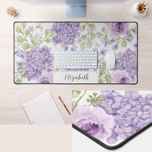 Alfrombrillas De Escritorio Elegante Alfombra de Escritorio Floral Grande de A