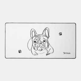 Alfrombrillas De Escritorio Elegante Bulldog Minimalista