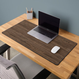 Alfrombrillas De Escritorio Elegante Chic Moderno Retro Nogal Madera Hogar