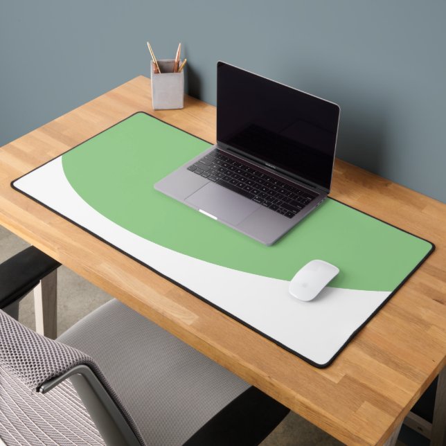 Alfrombrillas De Escritorio Elegante curva de salvia que desemboca en el borde (Oficina 2)