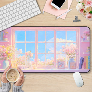 Alfrombrillas De Escritorio Elegante Floral Girly Bookish