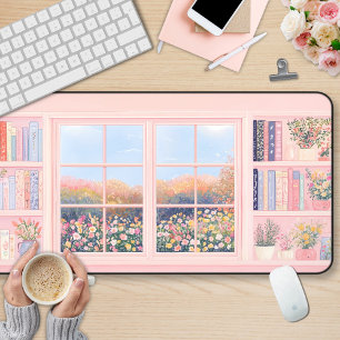 Alfrombrillas De Escritorio Elegante Floral Girly Bookish
