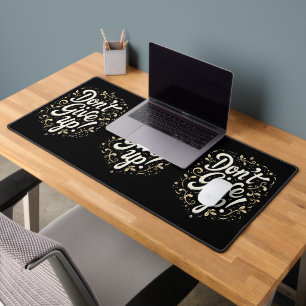 Alfrombrillas De Escritorio Elegante Floral "¡No te rindas!" Motivacional 