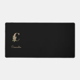 Alfrombrillas De Escritorio Elegante Letra botánica monograma C
