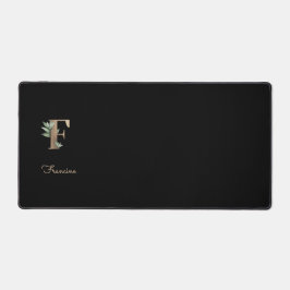 Alfrombrillas De Escritorio Elegante Letra botánica monograma F