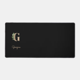 Alfrombrillas De Escritorio Elegante Letra botánica monograma G