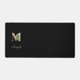 Alfrombrillas De Escritorio Elegante Letra botánica monograma M