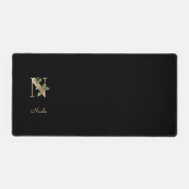 Alfrombrillas De Escritorio Elegante Letra botánica monograma N
