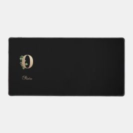 Alfrombrillas De Escritorio Elegante Letra botánica monograma O