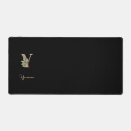 Alfrombrillas De Escritorio Elegante Letra botánica monograma Y