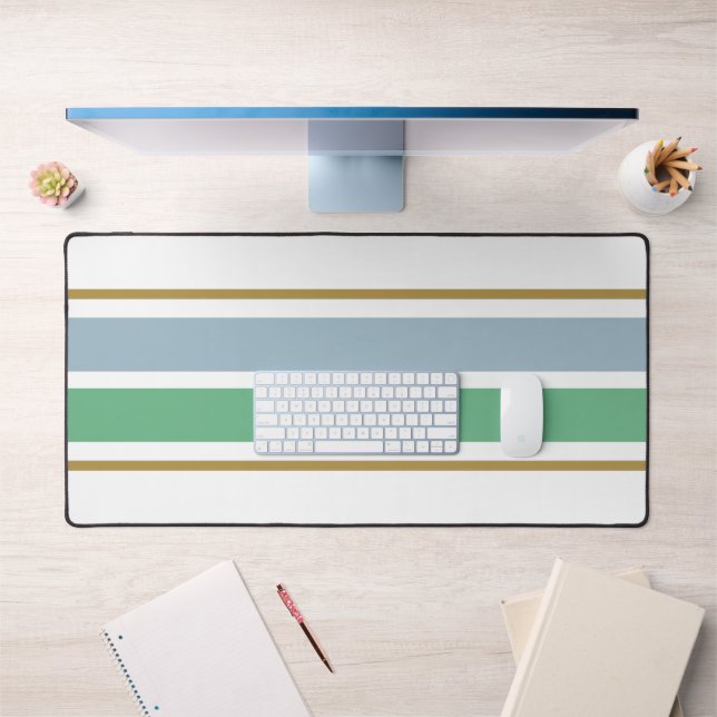 Alfrombrillas De Escritorio Elegante pizarra clara rayas de Carreras verde sob (Oficina 1)