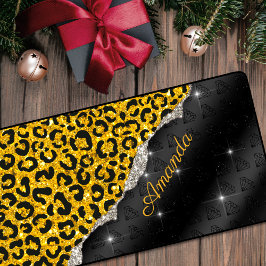 Alfrombrillas De Escritorio Elegante purpurina de imitación de la huella anima