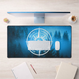 Alfrombrillas De Escritorio Emblema de la estrella de la brújula monograma nie