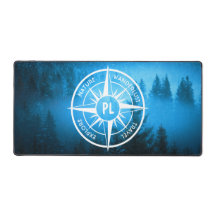 Emblema de la estrella de la brújula monograma nie