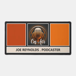 Alfrombrillas De Escritorio En Podcaster Aéreo, Podcast Retro