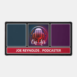 Alfrombrillas De Escritorio En Podcaster Aéreo, Podcast Retro