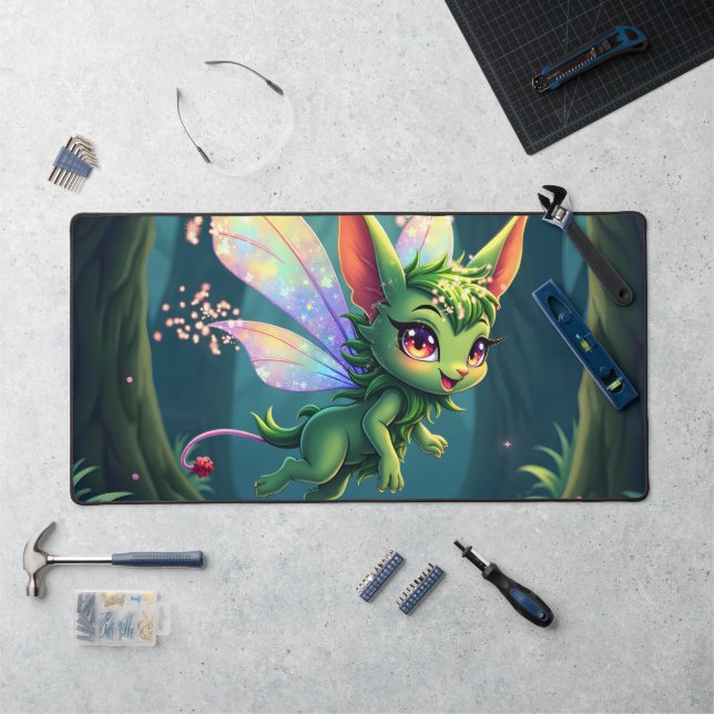 Alfrombrillas De Escritorio Enchanted Fairy Critter – Magical Forest Sprite  (Puesto de trabajo)