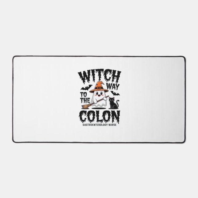 Alfrombrillas De Escritorio Endo Enfermera Halloween Enfermera Gastrointestina (Anverso)