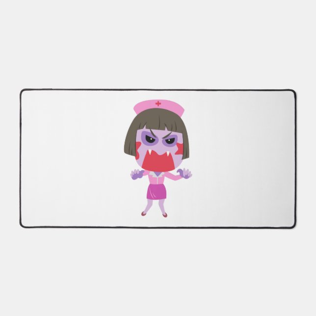 Alfrombrillas De Escritorio Enfermera de Halloween (Anverso)