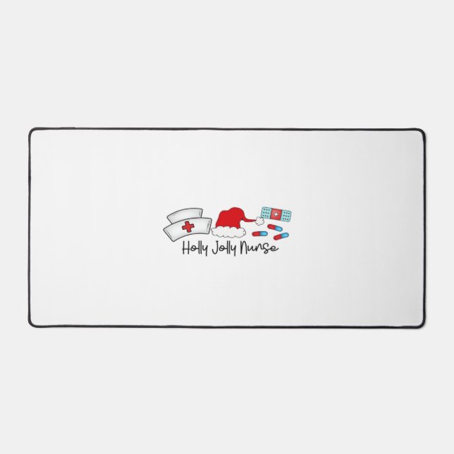 Alfrombrillas De Escritorio Enfermera Holly Jolly, camiseta clásica de Hallowe (Anverso)