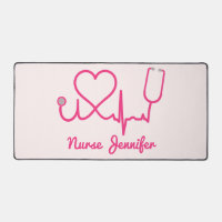 Enfermera Personalizado rosa Stethoscope Línea de 
