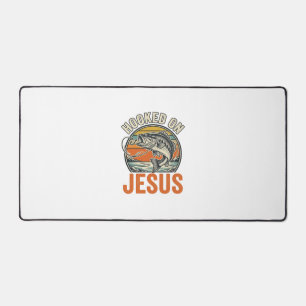 Alfrombrillas De Escritorio Enganchado a Jesús Fe de Pesca de Lubina Vintage