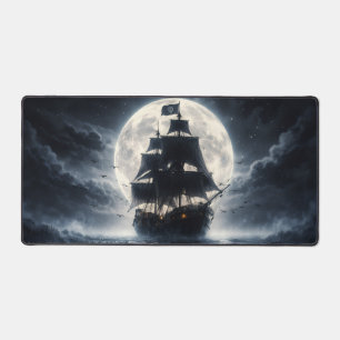 Alfrombrillas De Escritorio Epic Pirate Ship Moon Mouse Pad – Dark Ocean Pirat